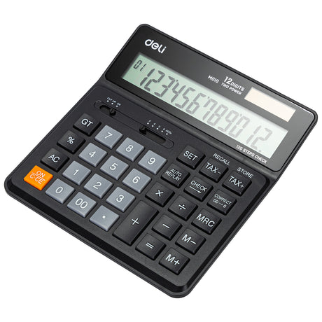 Calculadora Deli EM01020 (preta)