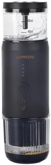 Máquina de Café Expresso Portátil LePresso Com Medidor Térmico - Preto