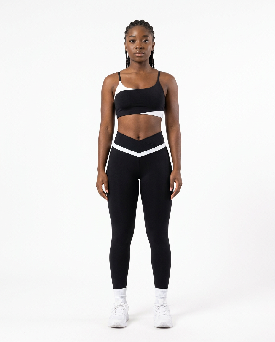 CONJUNTO FITNESS FEMININO VECTOR PRETO M
