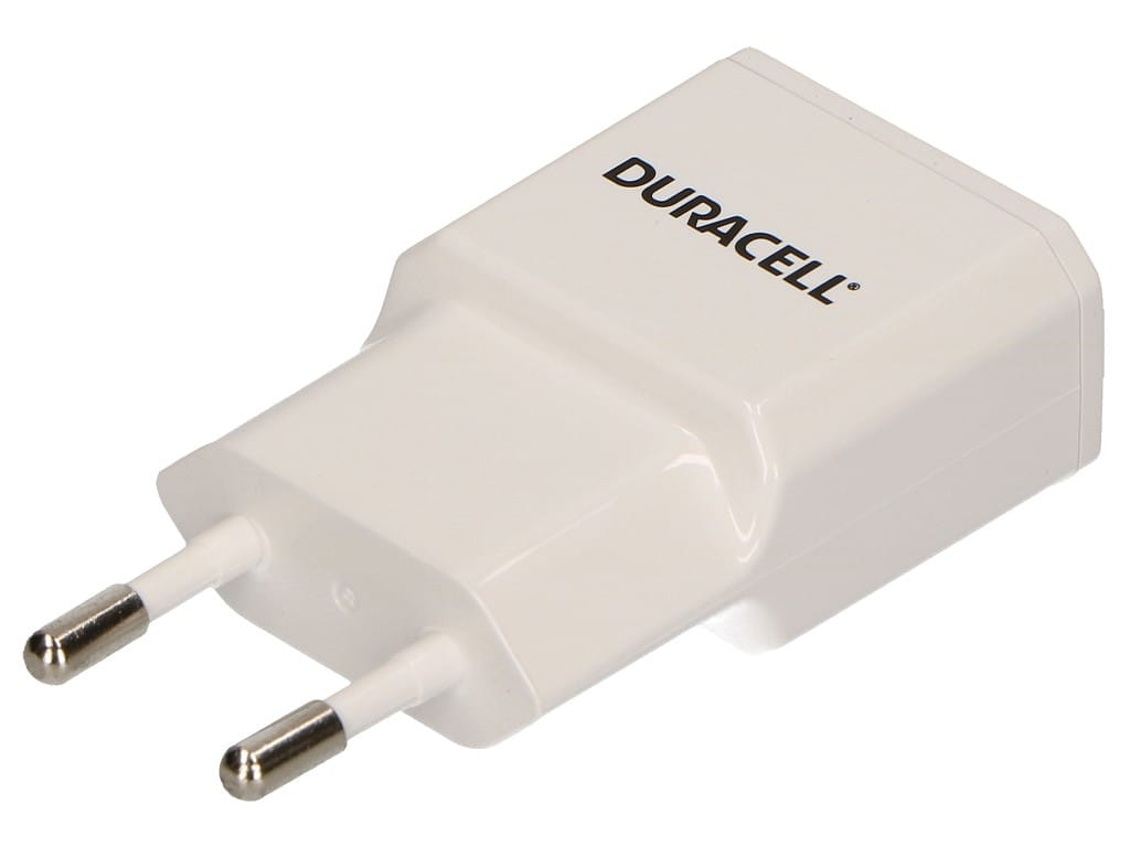 CARREGADOR USB-A 1A COR BRANCA DURACELL