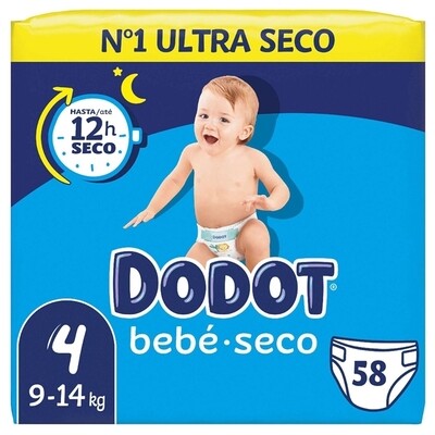 DODOT FRALDAS SECO T4 9-14KG 58UN