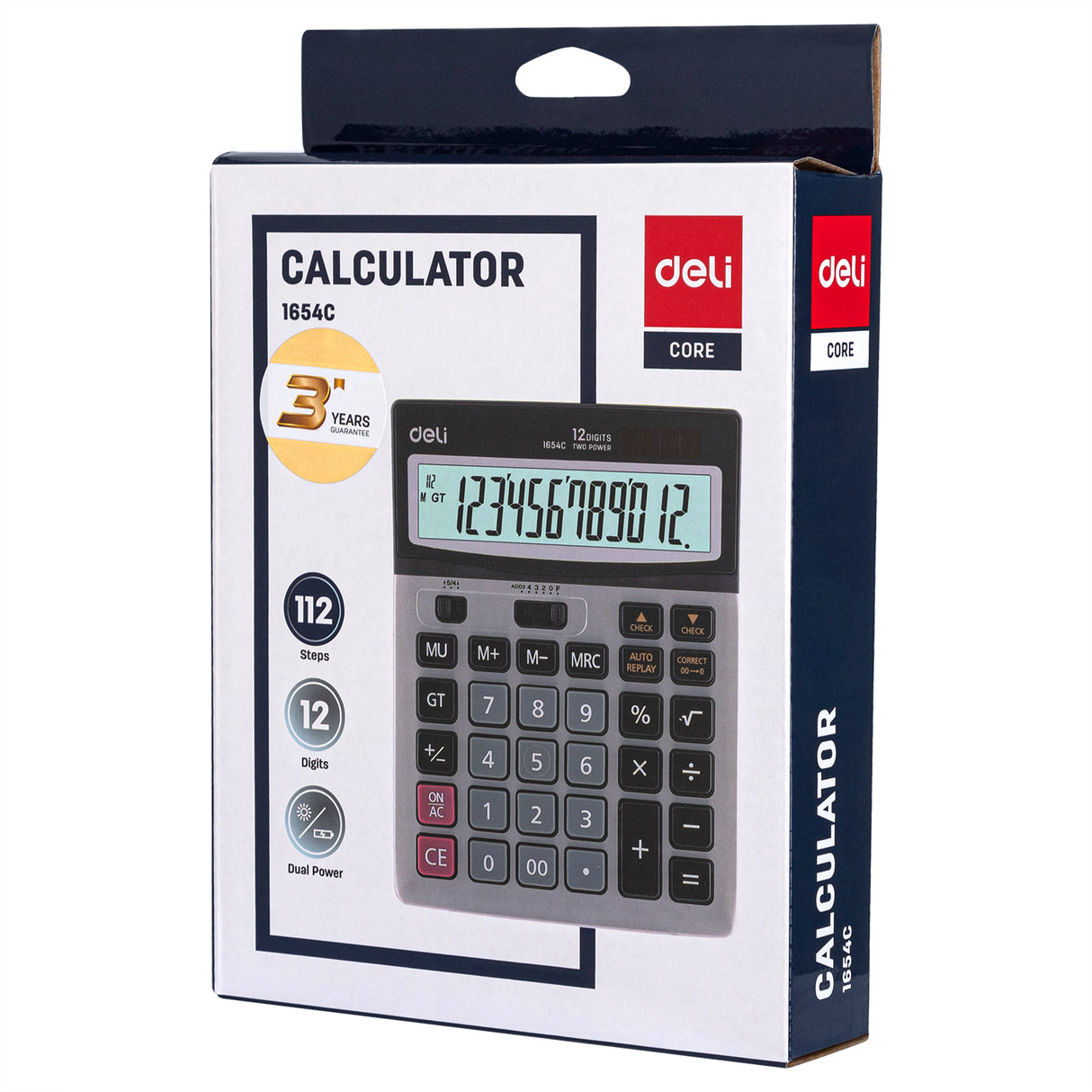Calculadora Deli E1654C (Prata)