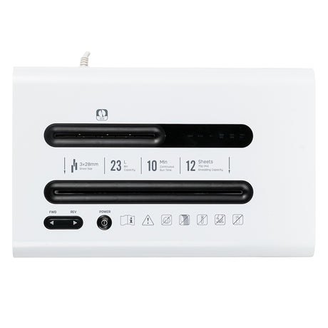Trituradora de papel  Deli E9903-EU-Triturador (branco)