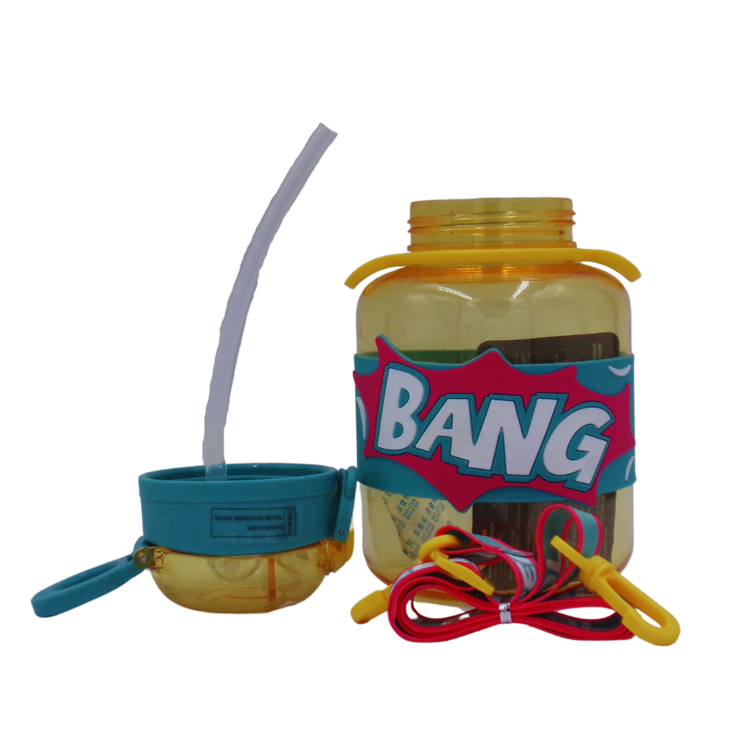 Garrafa de água motivacional desportiva