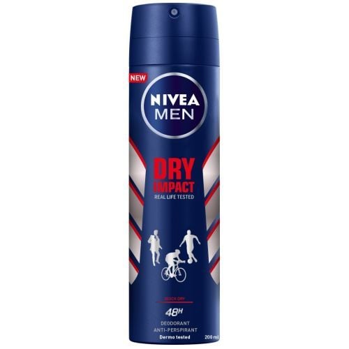 NIVEA DEO SPRAY 200ML MEN DRY IMPACT