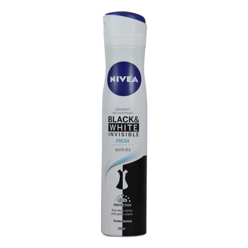 NIVEA DEO SPRAY 200ML WOMAN B&W FRESH