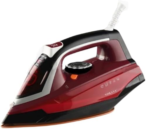 Ferro de Passar Roupas 2200 Watts 480ml - SOKANY SK-YD-2118R Vermelho