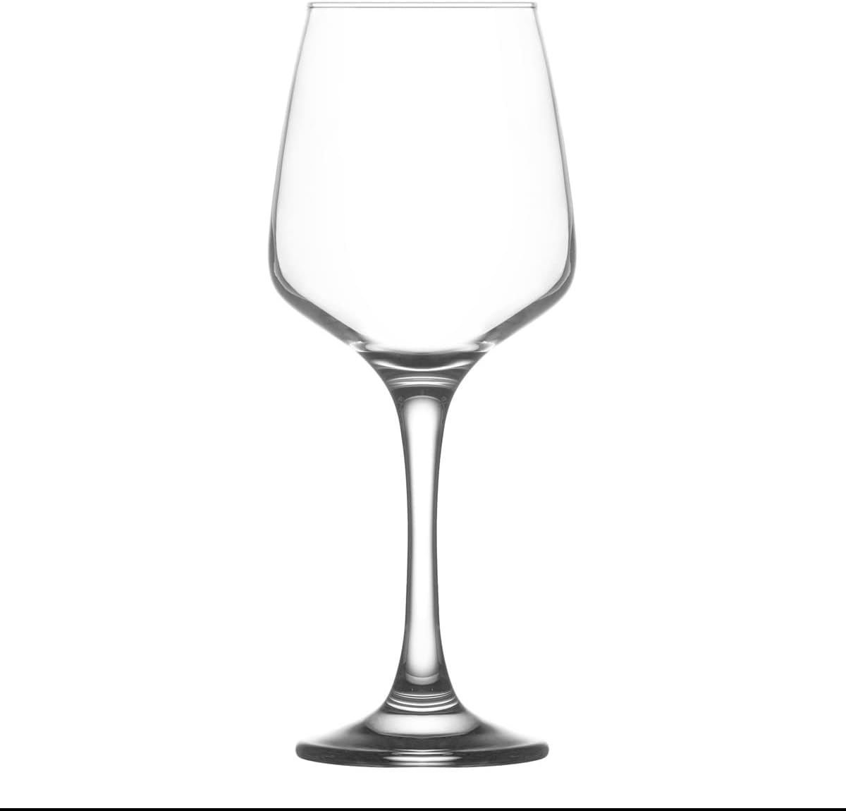 Conjunto de 6 copos de coquetel Lav LAV 6X Clear 295ml Lal Copos de Vinho Branco - Pequeno Conjunto de Cálice de Festa de Coquetel de Haste Longa Red Rose