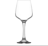 Conjunto de 6 copos de coquetel Lav LAV 6X Clear 295ml Lal Copos de Vinho Branco - Pequeno Conjunto de Cálice de Festa de Coquetel de Haste Longa Red Rose