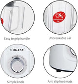 Liquidificador Misturador 2 em 1 Sokany SK-185 500w Branco