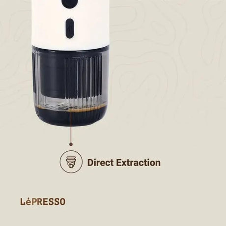 Máquina de Café Expresso Portátil LePresso Com Medidor Térmico - Branco