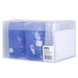 Cartão de identificação Deli E5756 (azul) (50 peças/saco)