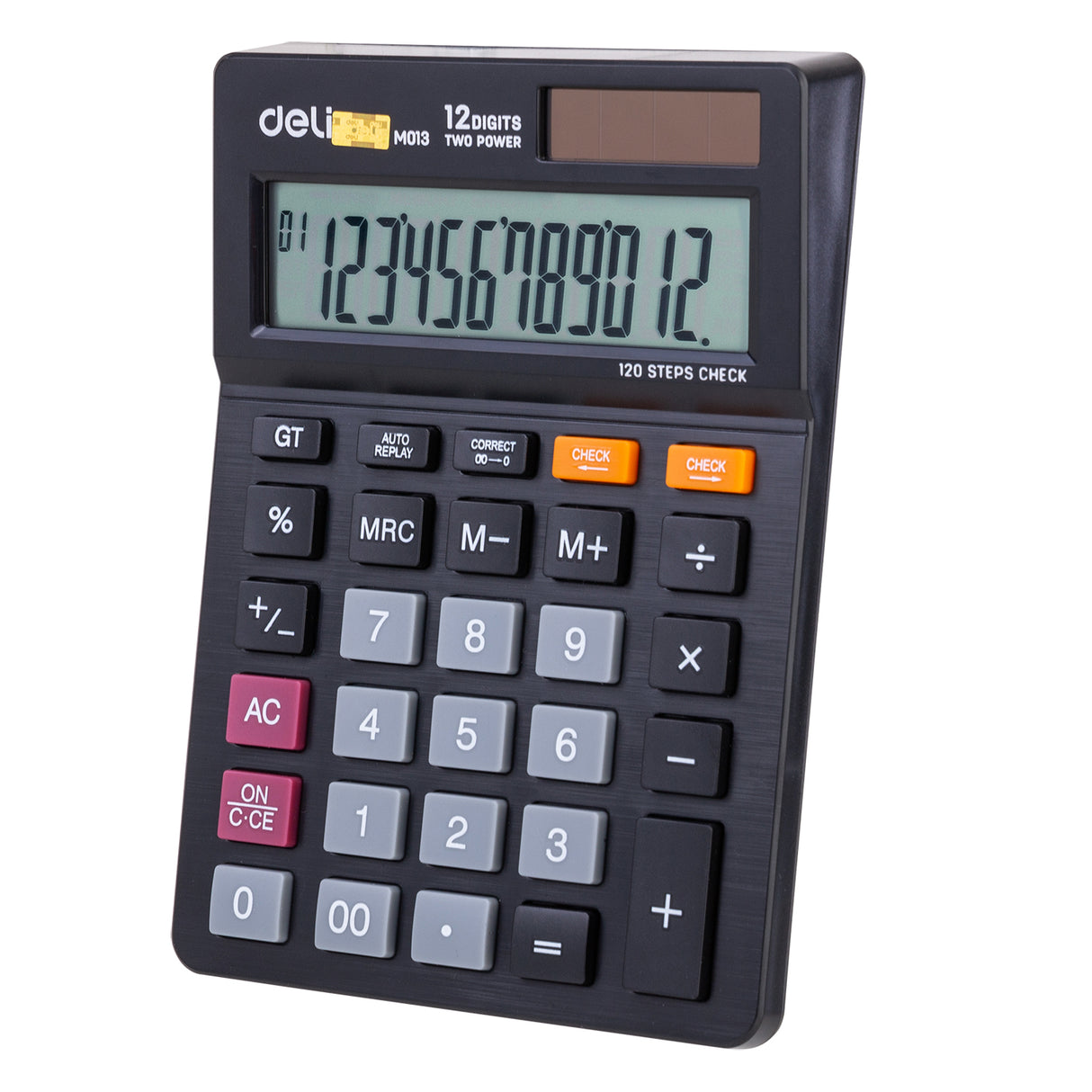 Calculadora de mesa Deli EM01320 (preta)