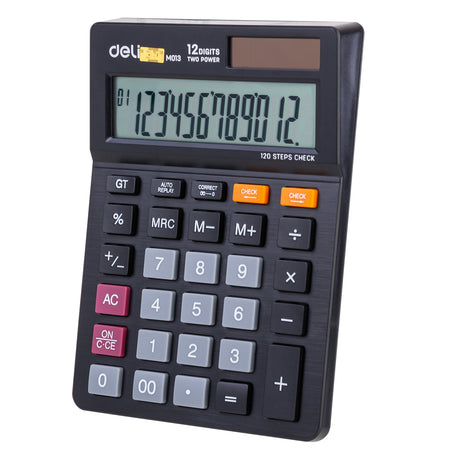 Calculadora de mesa Deli EM01320 (preta)