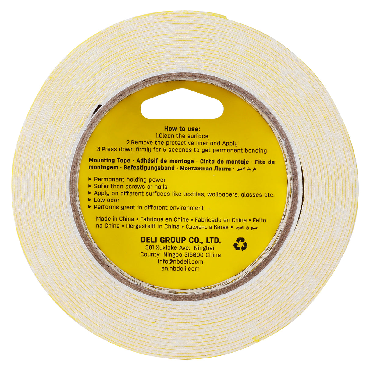 Fita cola de espuma Deli EA35113 25,4 mm * 5 m * 1 mm 24pic/caixa