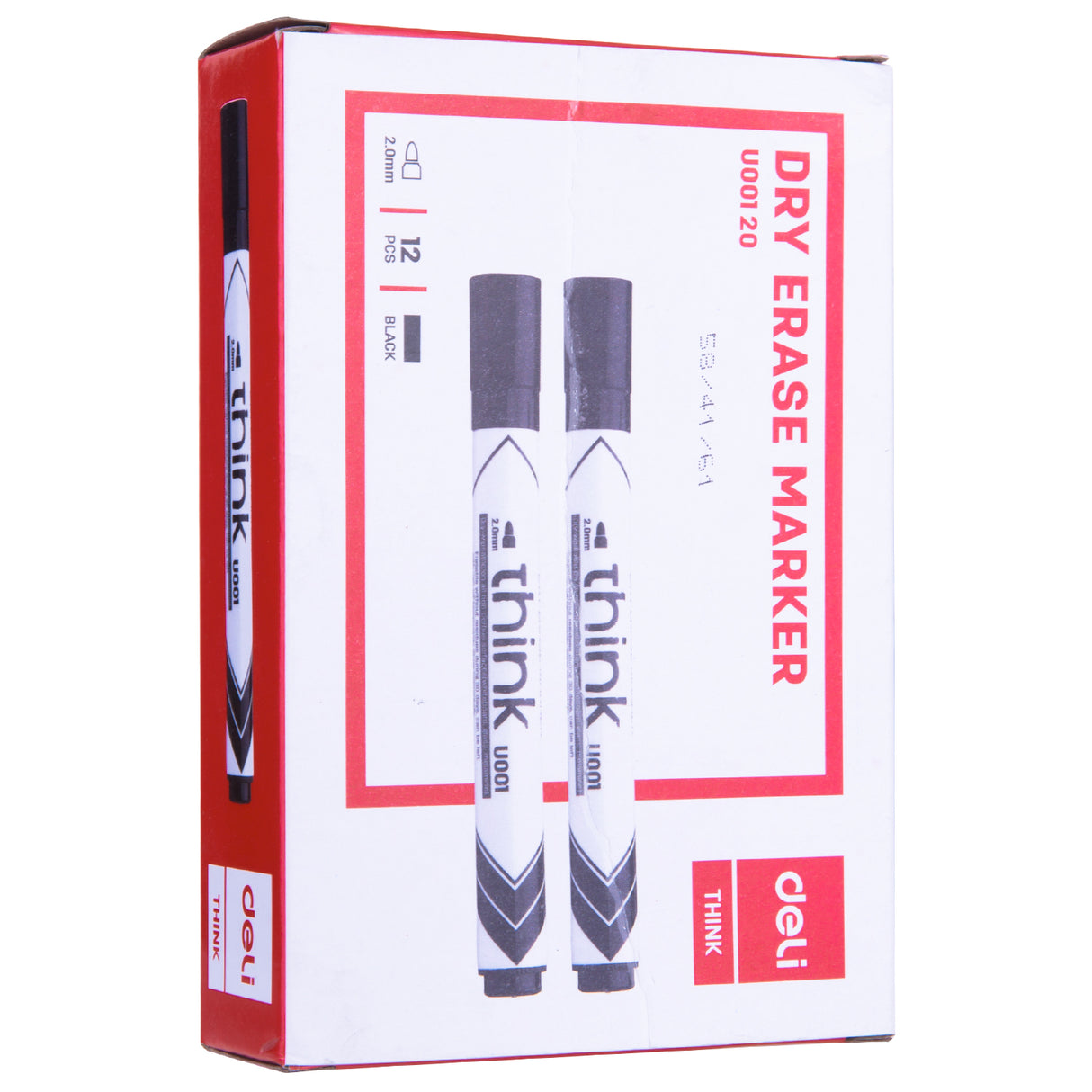 Marcador para quadro branco Deli EU00120 (preta) (12 peças/caixa)