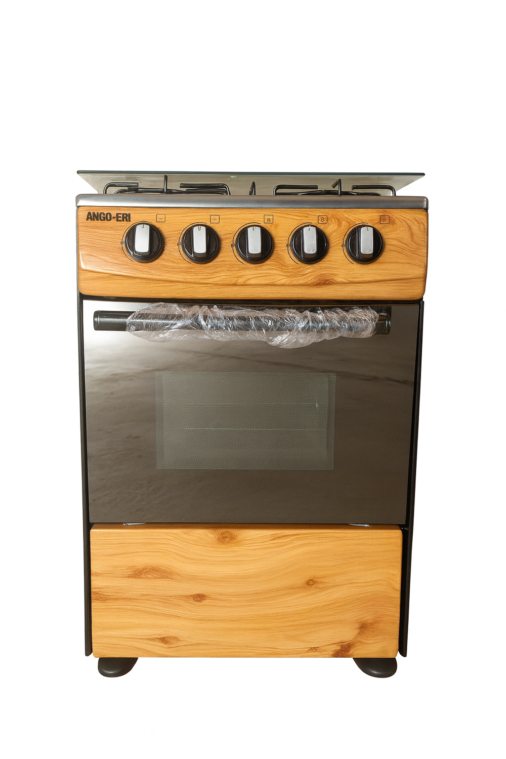 FOGÃO GAS, 4 BOCAS, 50X50CM, 50L, COM 1 FORNO, COR MADEIRA