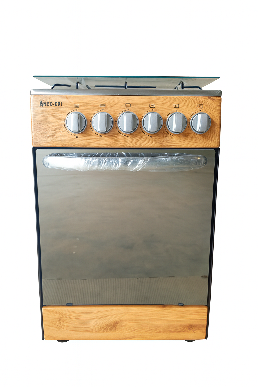 FOGÃO A GAS, 4 BOCAS, 50X50CM, 60L, COM 2 FORNOS, COR MADEIRA