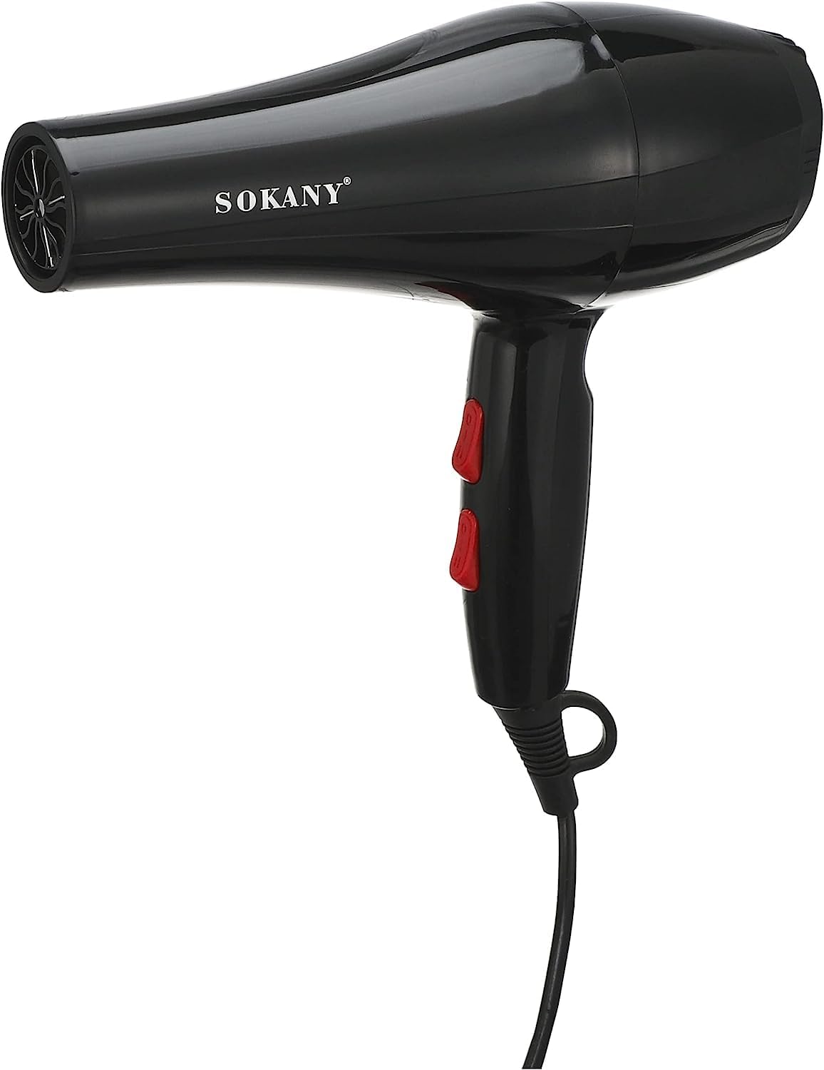 Secador de cabelo profissional 2200W de secagem rápida poderosa de SOKANY Secador de cabelo de baixo nível de ruído e difusor com 2 velocidades e 2 configurações de calor RCY-173i