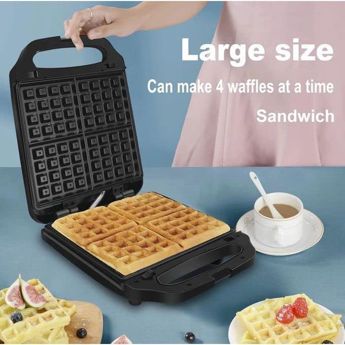 Máquina de Waffles (galete) Sokany 1400W 4 Fatias Sk-813 Sokany