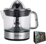Espremedor de frutas cítricas SOKANY JE-623D com capacidade de 700ml e rotação em duas direções