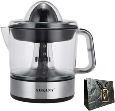 Espremedor de frutas cítricas SOKANY JE-623D com capacidade de 700ml e rotação em duas direções