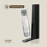 Máquina de Água com Gás Lepresso com Botão de Liberação de Pressão, Carbonatação Eficiente, Portátil & Compacto, Capacidade de 800ML, Design Patenteado, Máquina de Água com Gás, Enchimento de Gás a partir do Botão