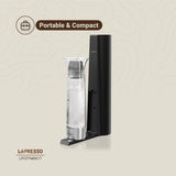 Máquina de Água com Gás Lepresso com Botão de Liberação de Pressão, Carbonatação Eficiente, Portátil & Compacto, Capacidade de 800ML, Design Patenteado, Máquina de Água com Gás, Enchimento de Gás a partir do Botão