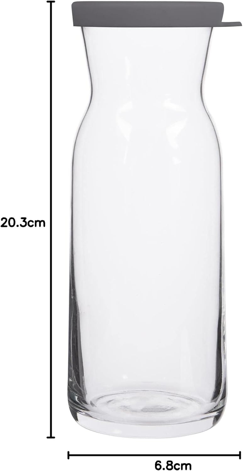 Jarra de Vidro Fonte 24.6oz / 700ml LAV-FONTE CARAFE 700cc TAMPA CINZA GB