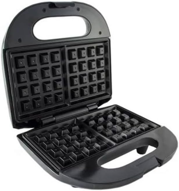 Máquina de fazer galetes Waffles  Sokany 750 W para Waffles Individuais, Batatas Fritas, Chaleiras Keto com Superfícies Antiaderentes e Fáceis de Limpar (SK-114)