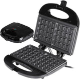 Máquina de fazer galetes Waffles  Sokany 750 W para Waffles Individuais, Batatas Fritas, Chaleiras Keto com Superfícies Antiaderentes e Fáceis de Limpar (SK-114)