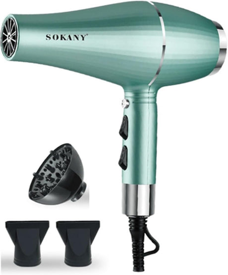 SECADOR DE CABELO AJUSTÁVEL PROFISSIONAL SOKANY COM DIFUSOR, 2000W, SK-14009
