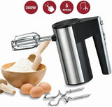 Batedeira Elétrica e Batedora de Ovos Sokany, 300 Watts, Preto e Prata - SK-6638