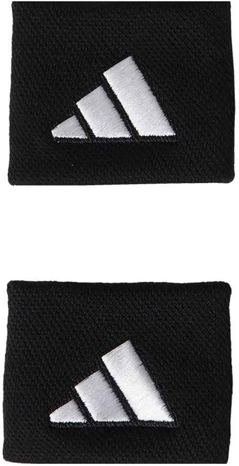 PULSEIRA ADIDAS SMAL L x2 LONGA PRETO/BRANCO