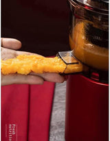 SOKANY JE-25 300W Espremedor de Mastigação Lenta, Calha Grande de 80mm, Jarro de Suco, Recipiente de Polpa, Livre de BPA, Fácil de Limpar, Espremedor Lento Inteiro para Frutas e Legumes, Vermelho