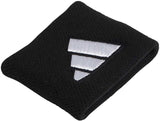 PULSEIRA ADIDAS SMAL L x2 LONGA PRETO/BRANCO