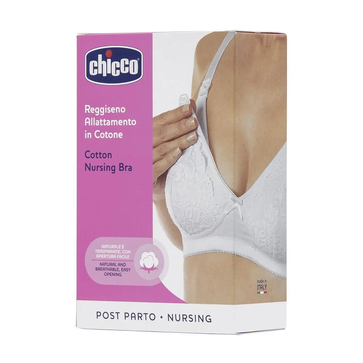 CHICCO SUTIÃ PÓS-PARTO COTTON BRANCO C5