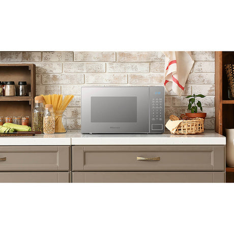 Micro-ondas Hisense 20L Cinza Digital H20MOWS10 – Painel Digital, 700W, 6 Programas Automáticos, Grill