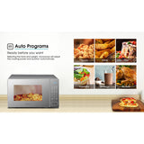 Micro-ondas Hisense 20L Cinza Digital H20MOWS10 – Painel Digital, 700W, 6 Programas Automáticos, Grill