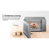 Micro-ondas Hisense 20L Cinza Digital H20MOWS10 – Painel Digital, 700W, 6 Programas Automáticos, Grill