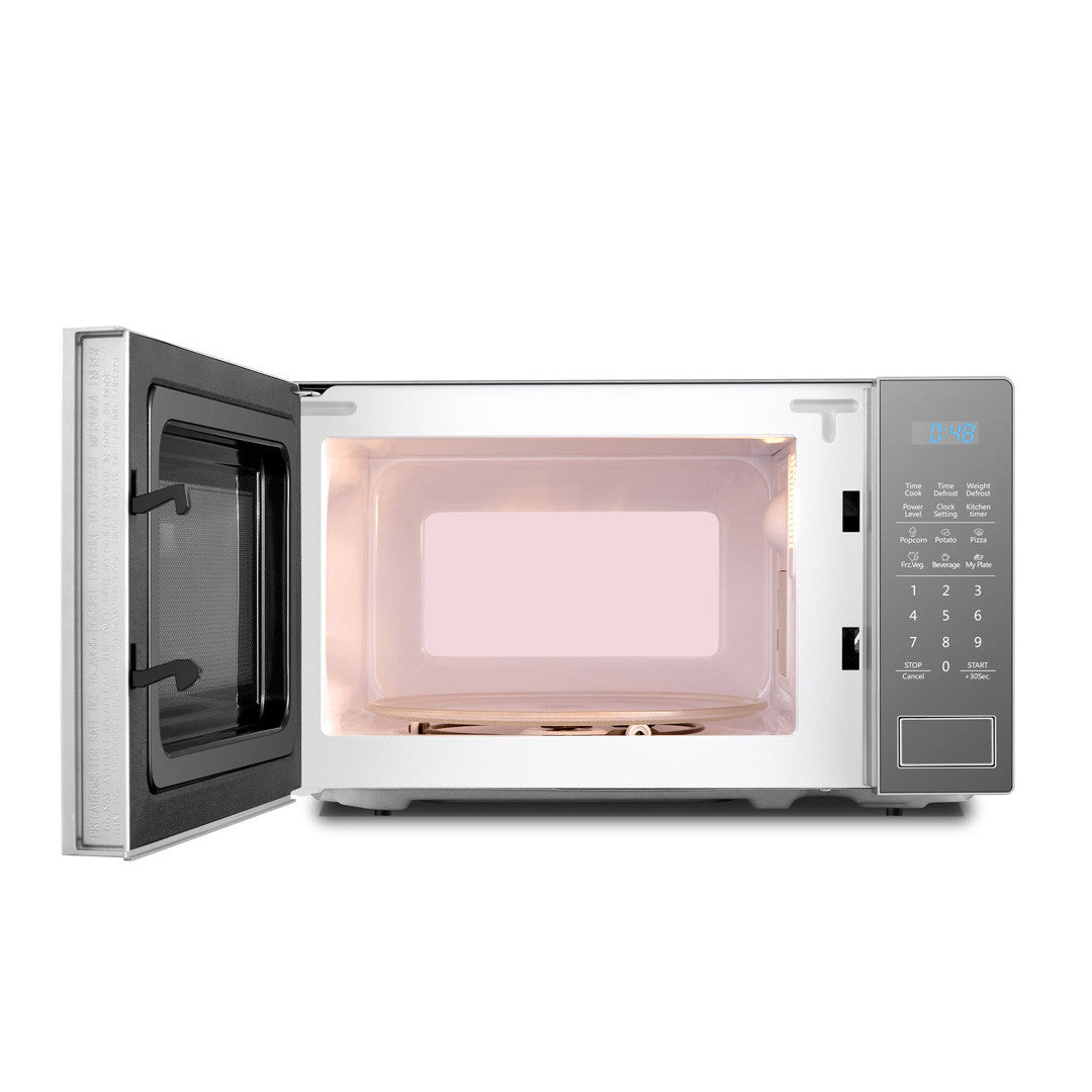 Micro-ondas Hisense 20L Cinza Digital H20MOWS10 – Painel Digital, 700W, 6 Programas Automáticos, Grill
