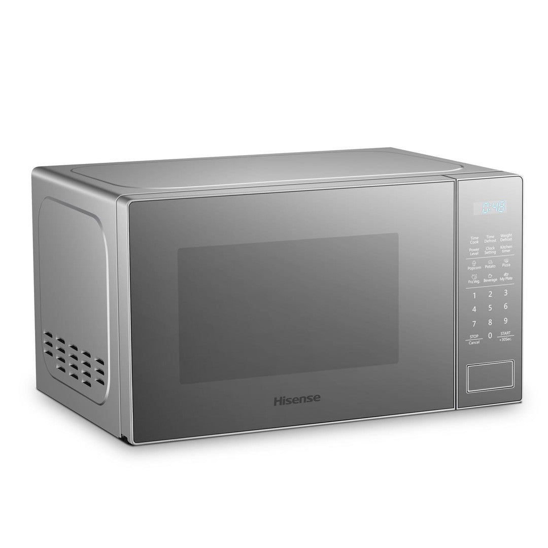 Micro-ondas Hisense 20L Cinza Digital H20MOWS10 – Painel Digital, 700W, 6 Programas Automáticos, Grill