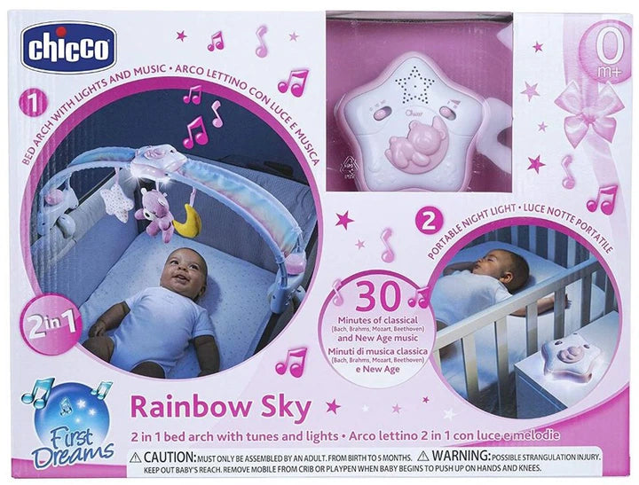 CHICCO BRINQ. ARCO CAMA RAINBOW ROSA (31