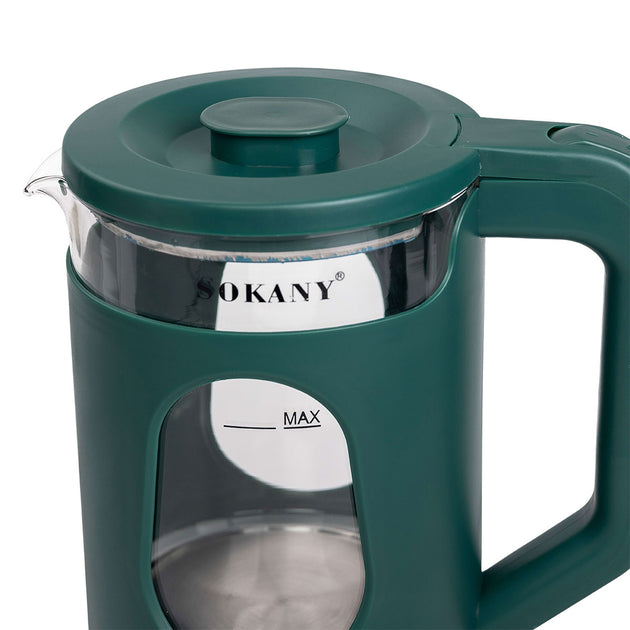 Chaleira elétrica Sokany SK-SH-1071 para 2,3 l 2000 W Verde