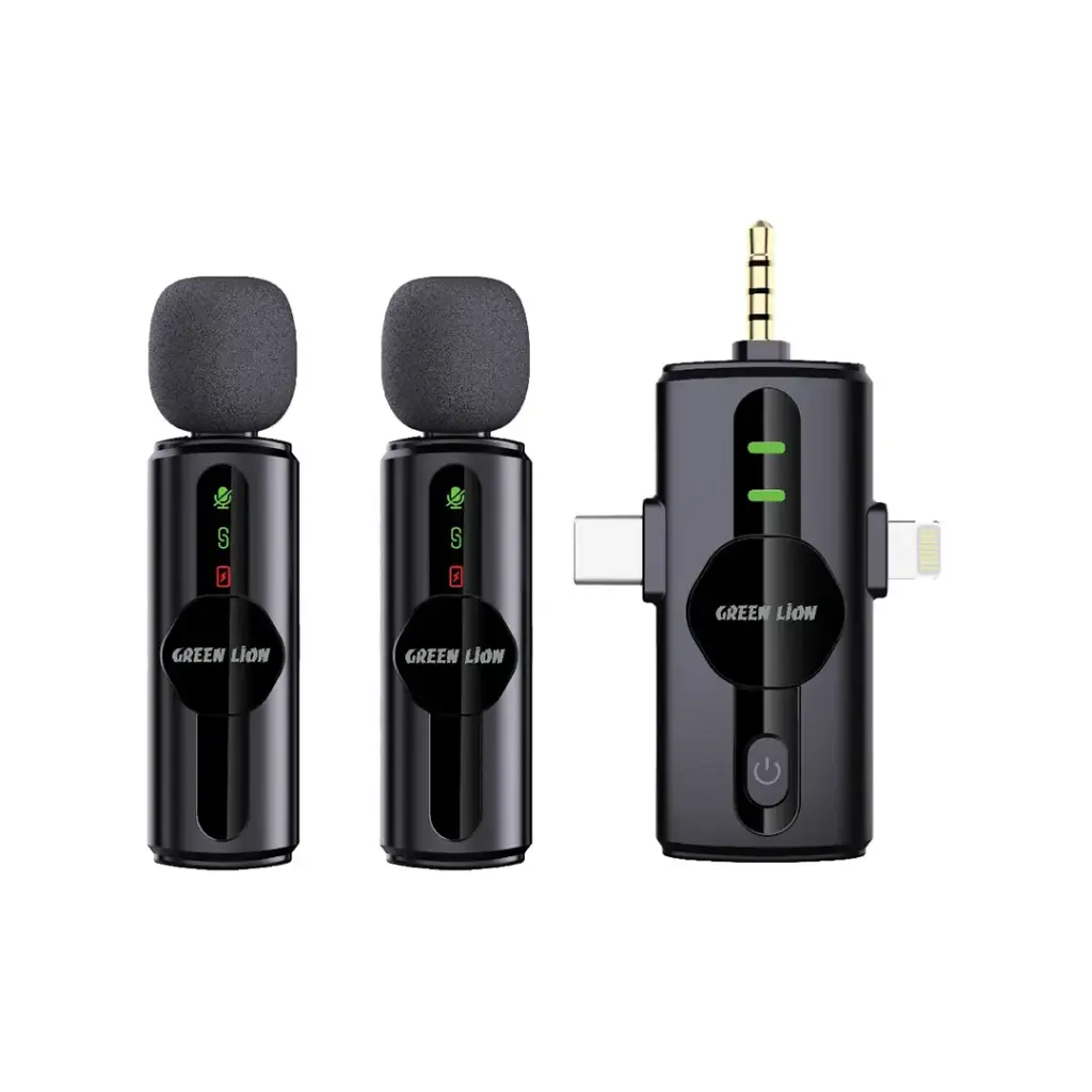 Green Lion GM-80X Microfone 3 em 1 - Preto