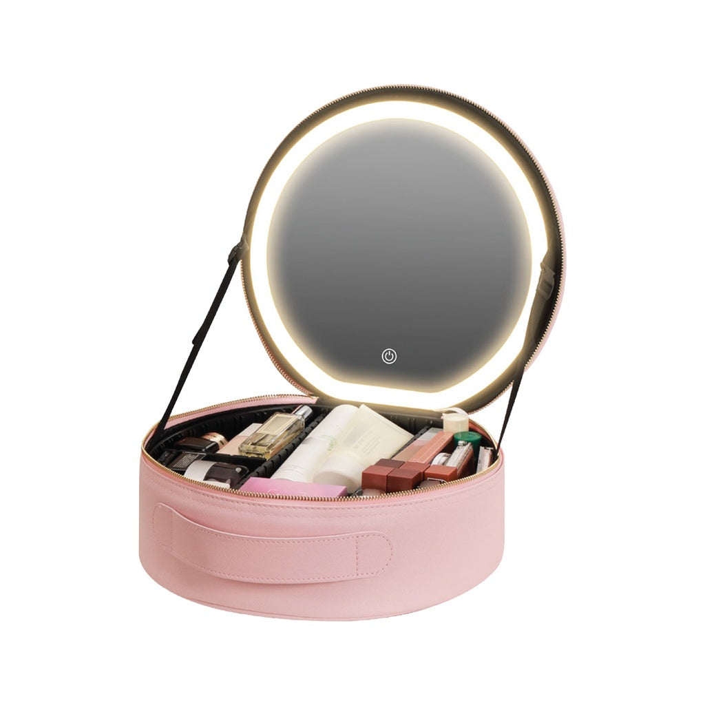 {GNMAKEORGPK} Green Lion Makeup Organizer Pro  - Pink