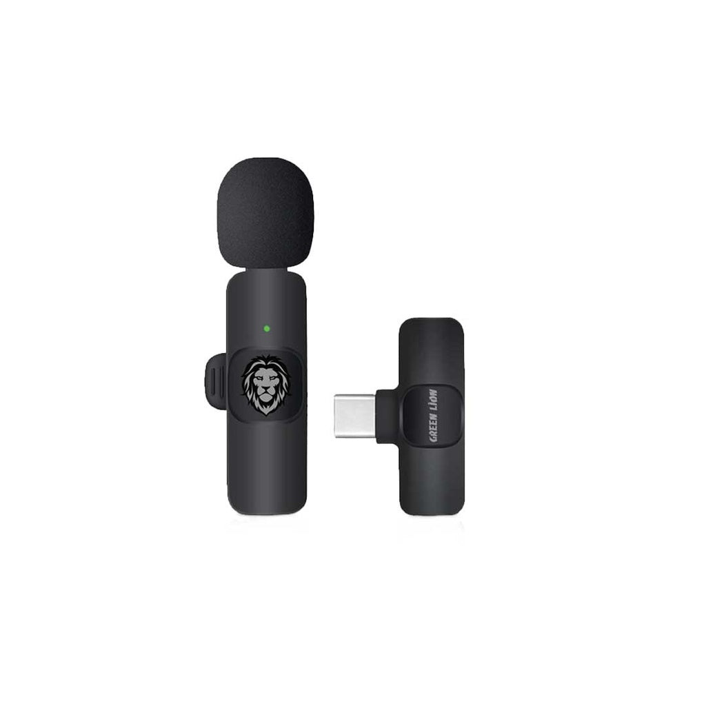GREEN LION SOLO MICROFONE SEM FIO 3 PLUGUES 60MAH - PRETO