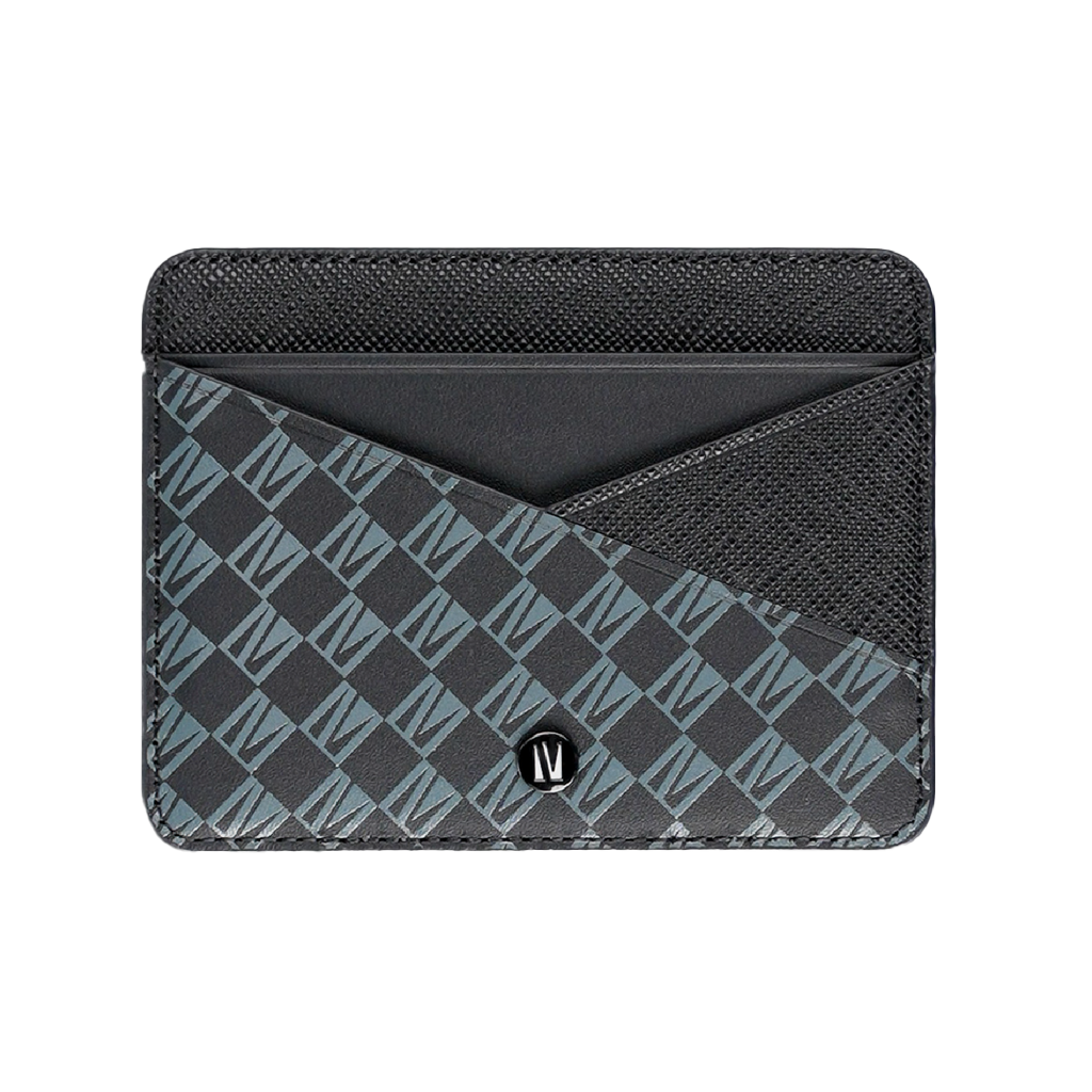 Levelo Tuxedo Porta-Cartões em Pele Genuína – Preto