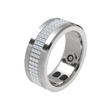 Anel de Senhora Porodo Smart Wearable - Prata – Tamanho 8 – Prateado