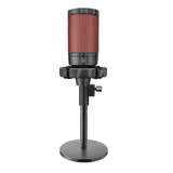 MICROFONE CONDENSADOR RGB PROFISSIONAL PORODO GAMING - PRETO